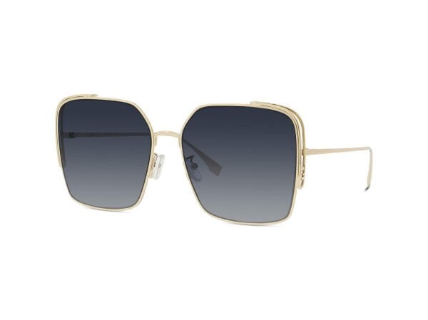 Fendi O'Lock Kare Gold Kadın Güneş Gözlüğü | Brandeyes