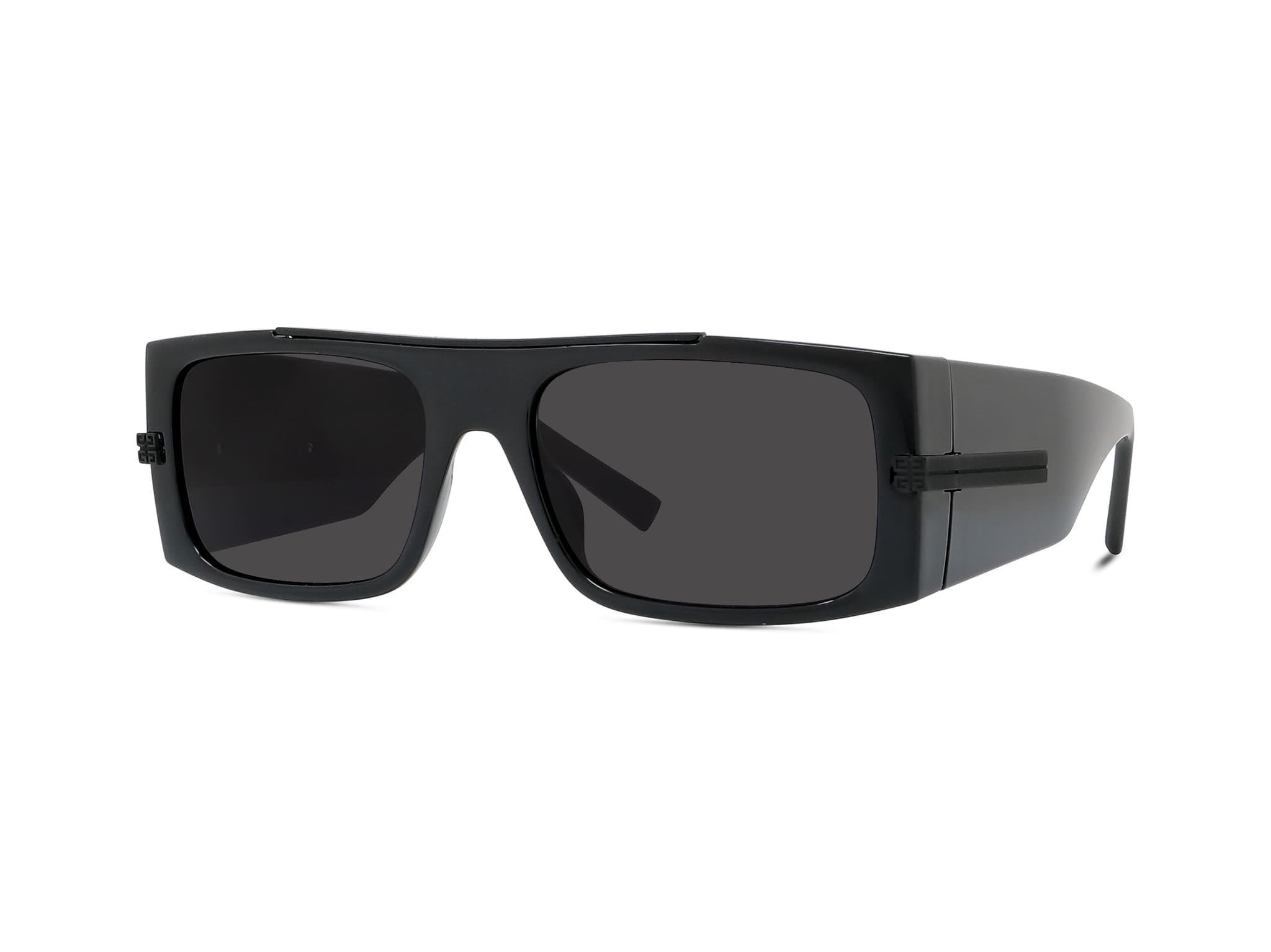 gunshi☆I、 G Givenchy 4G Bar Dikdörtgen Siyah Unisex Güneş Gözlüğü | Brandeyes